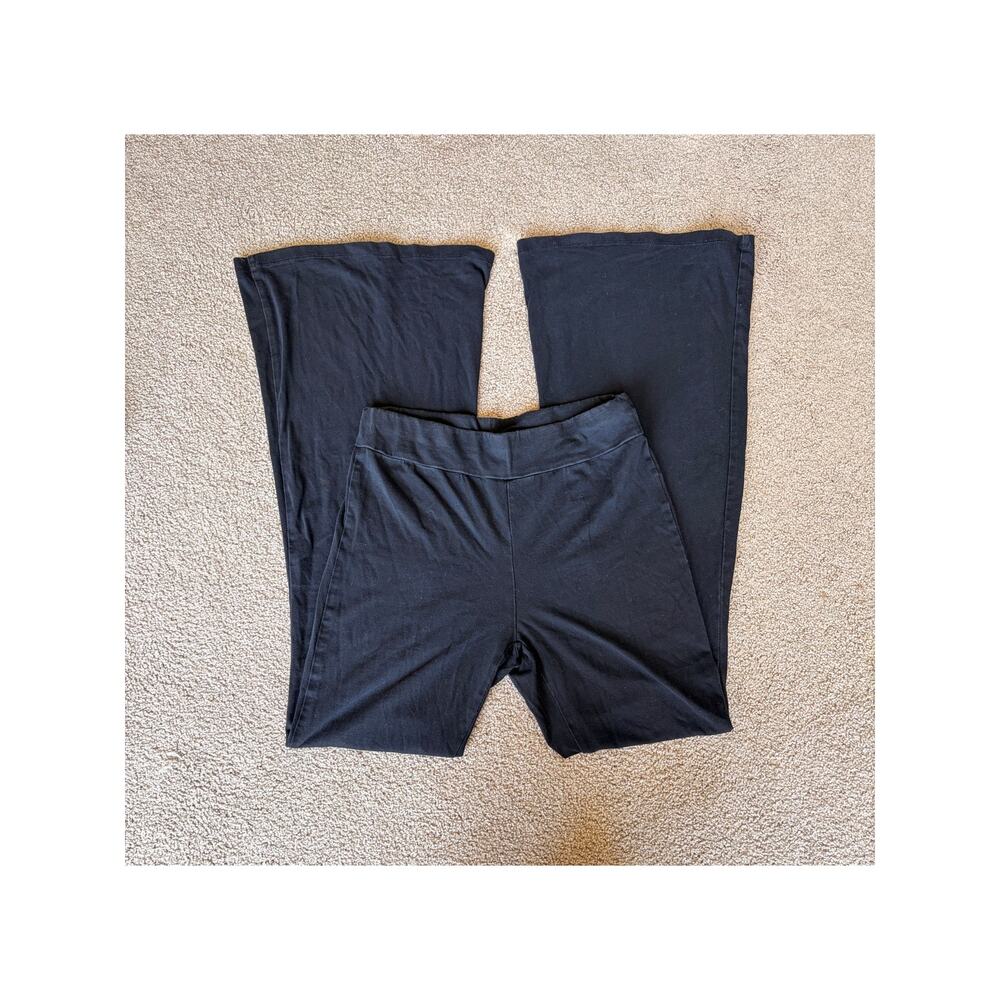Black and Gray Flare Wide Pants - Picture 5 of 7